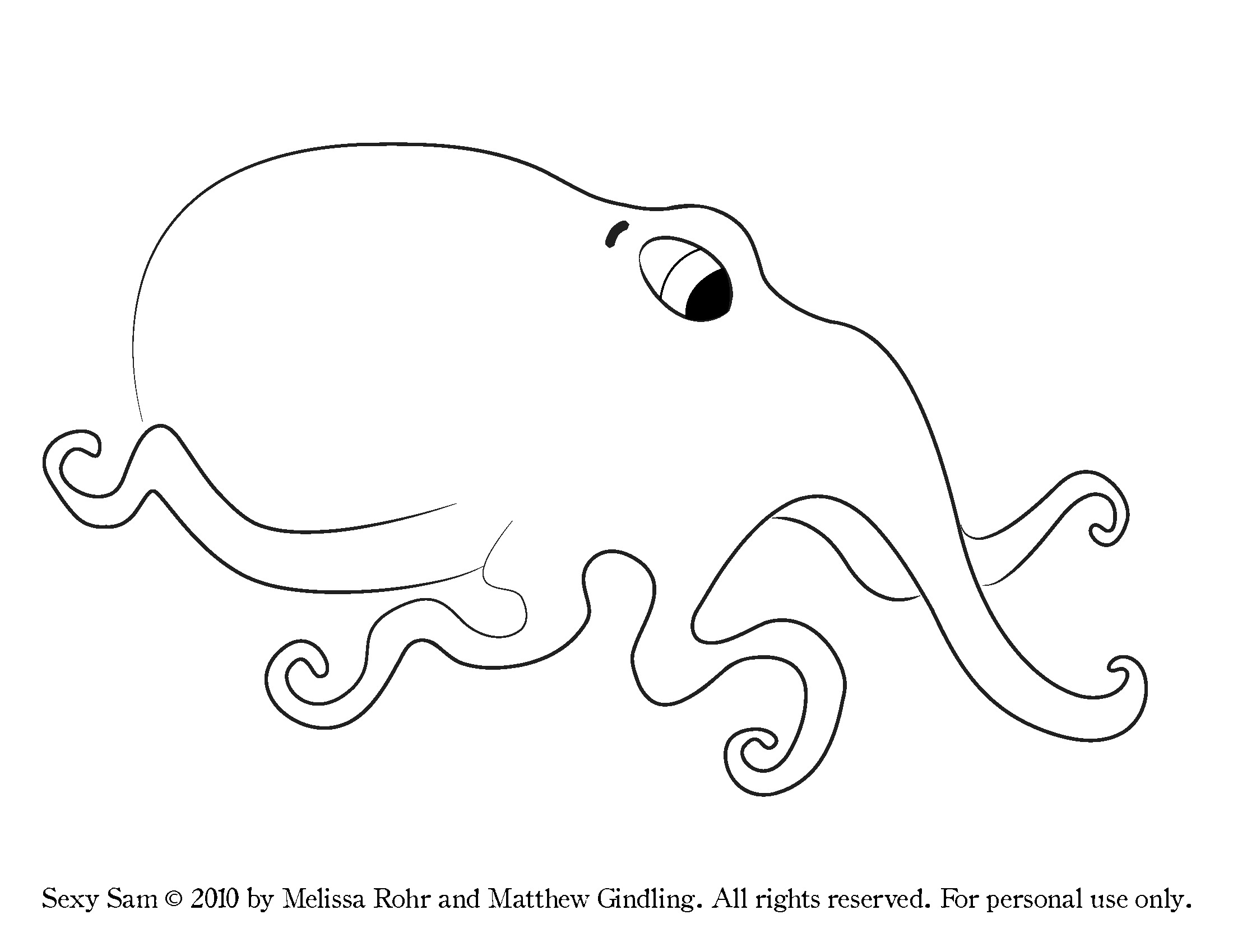 Coloring page: Octopus (Animals) #19030 - Free Printable Coloring Pages