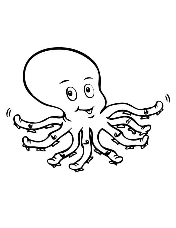 Free printable Octopus coloring page #194434 from Animals collection