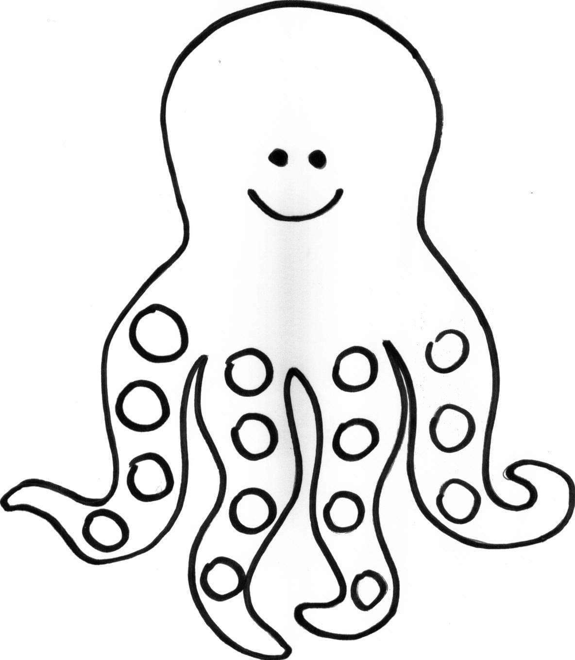 Free printable Octopus coloring page #194442 from Animals collection