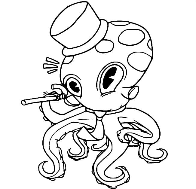 Free printable Octopus coloring page #194445 from Animals collection