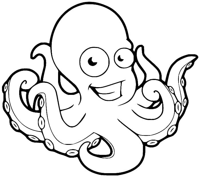 Free printable Octopus coloring page #194468 from Animals collection