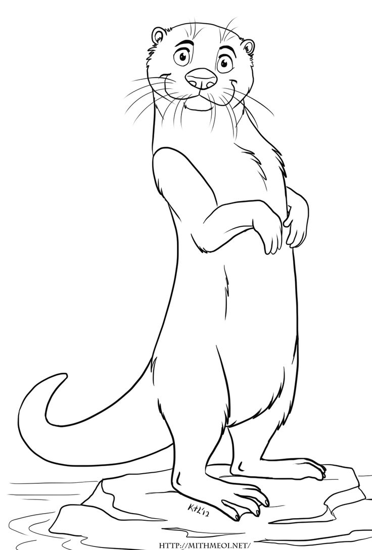 Coloring page: Otter (Animals) #10650 - Free Printable Coloring Pages