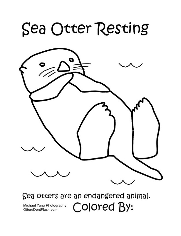 Coloring page: Otter (Animals) #10654 - Free Printable Coloring Pages