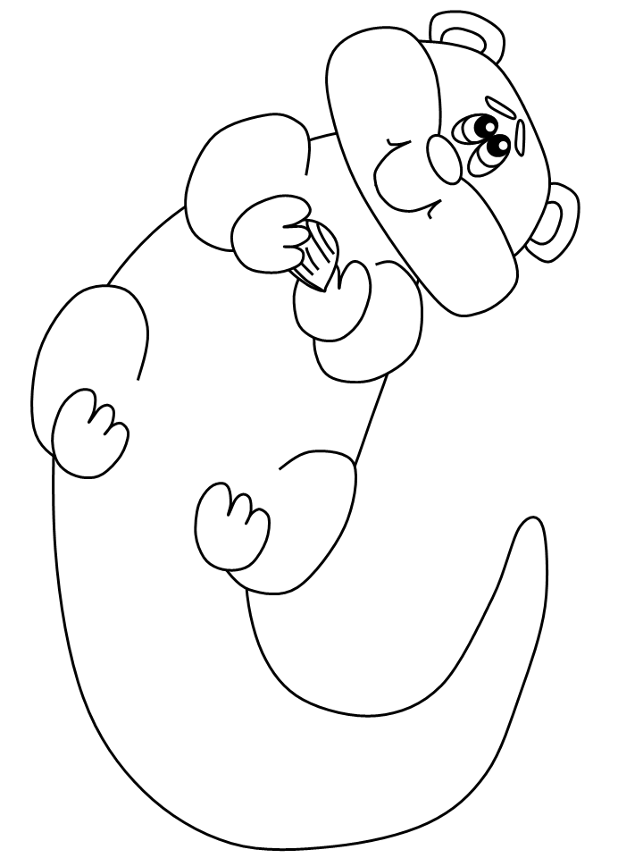 Coloring page: Otter (Animals) #10673 - Free Printable Coloring Pages