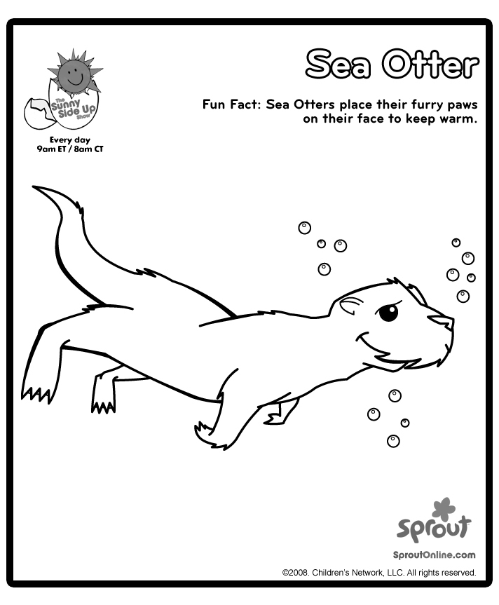 Coloring page: Otter (Animals) #10698 - Free Printable Coloring Pages