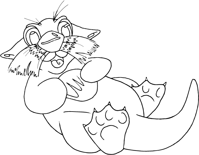 Coloring page: Otter (Animals) #10710 - Free Printable Coloring Pages