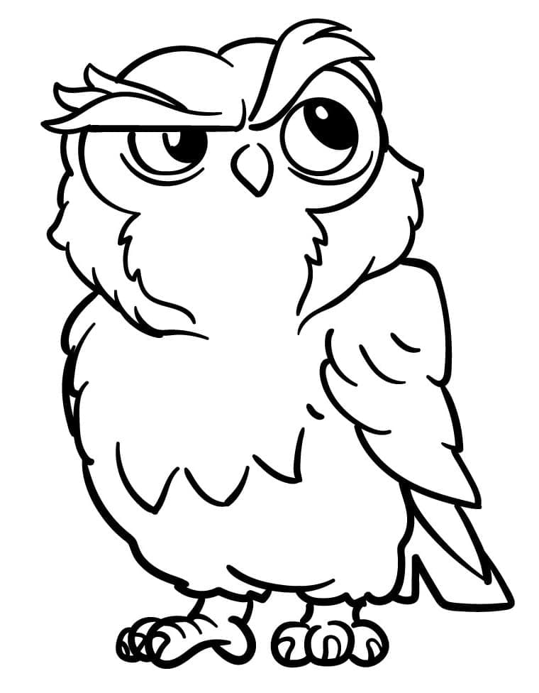 Free printable Owl coloring page #217053 from Animals collection