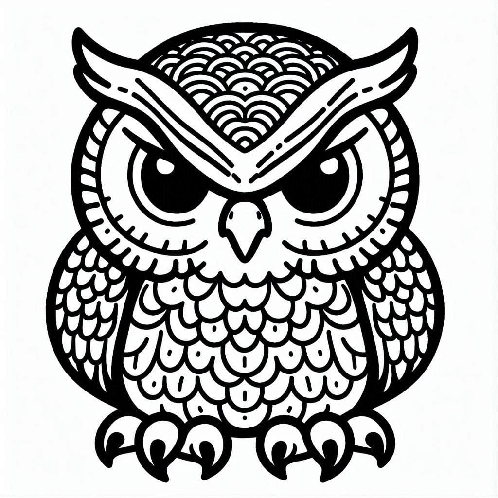 Free printable Owl coloring page #217060 from Animals collection