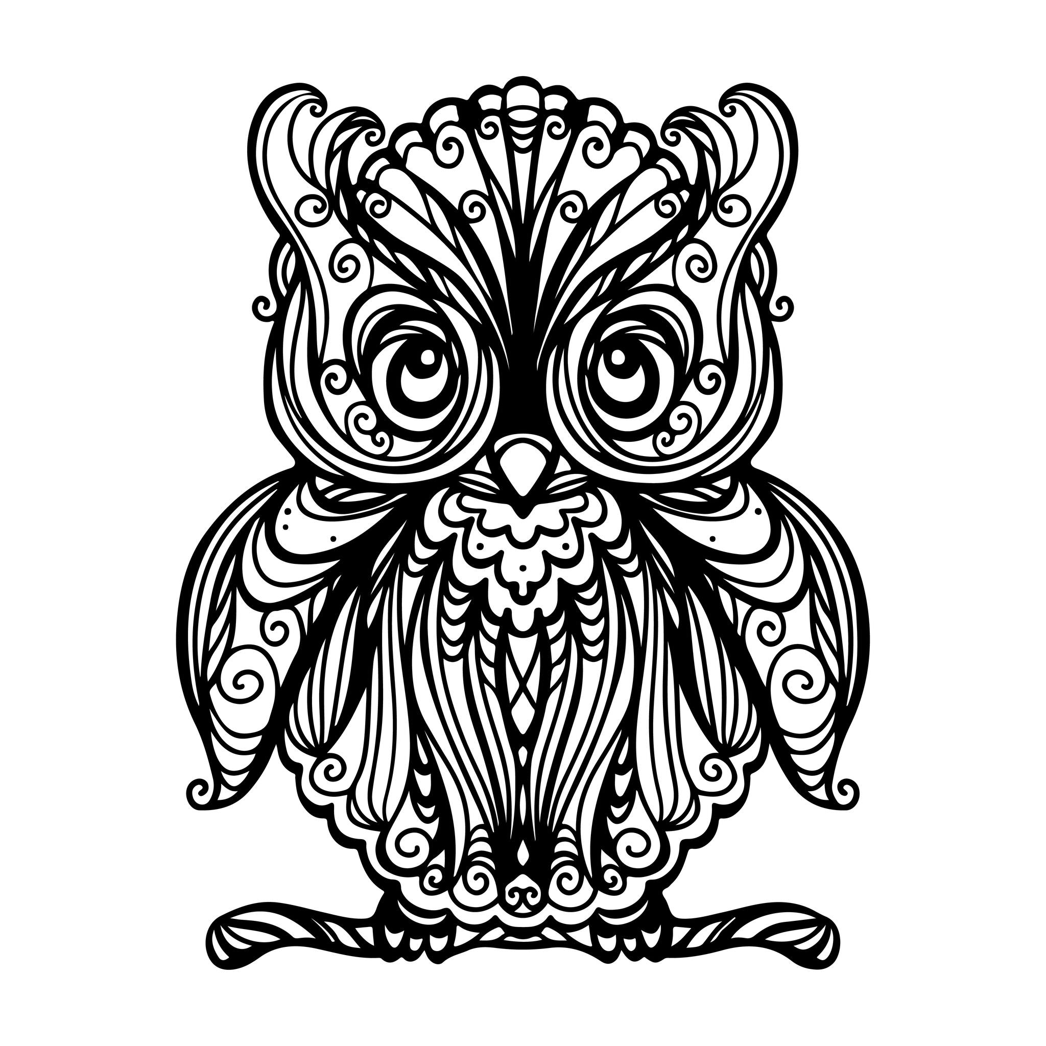 Coloring page: Owl (Animals) #8425 - Free Printable Coloring Pages