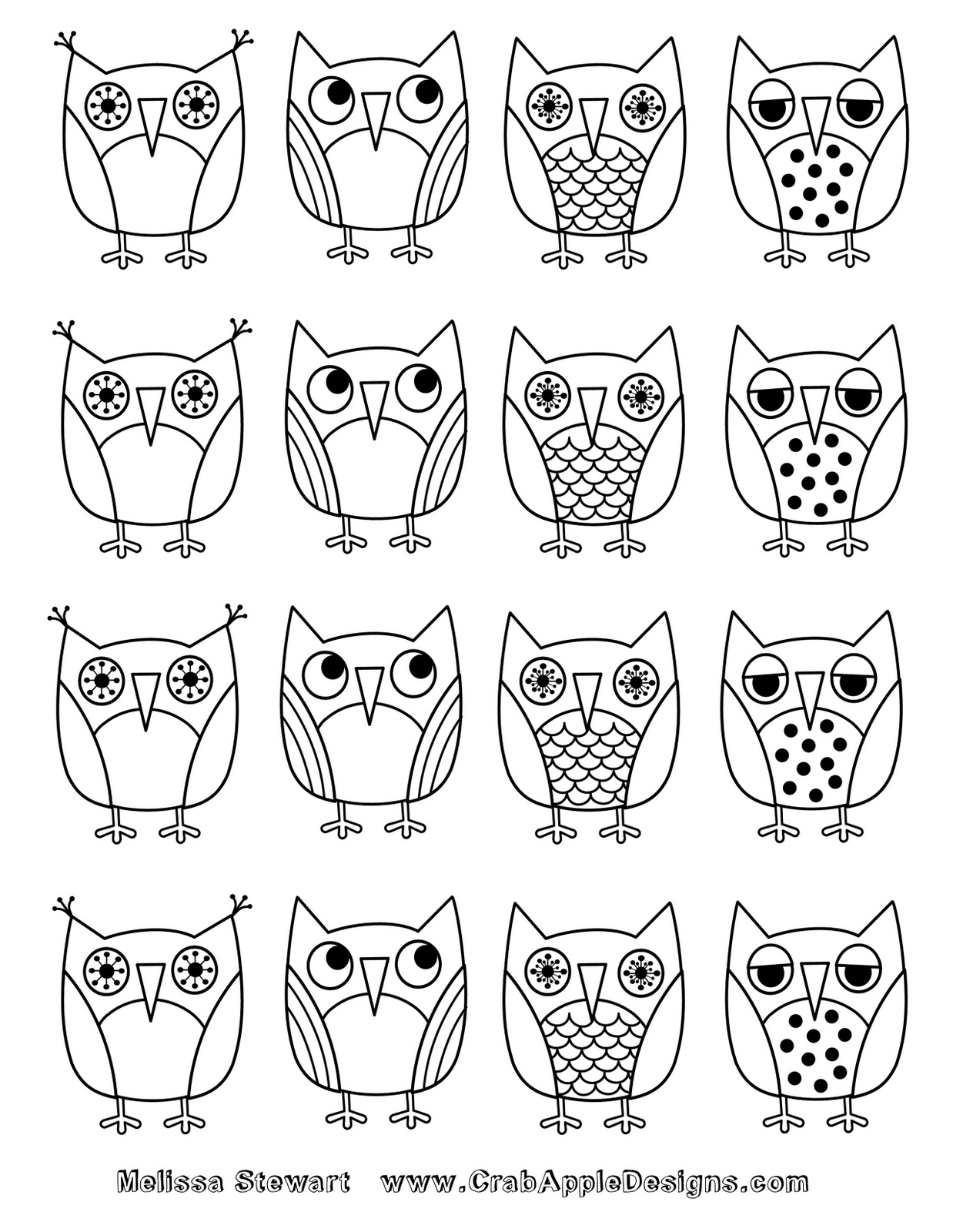 Coloring page: Owl (Animals) #8456 - Free Printable Coloring Pages