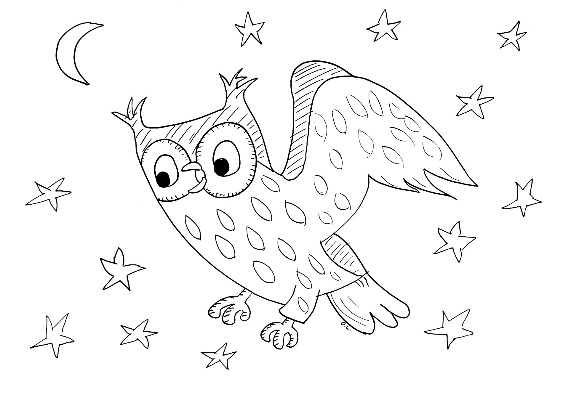 Coloring page: Owl (Animals) #8492 - Free Printable Coloring Pages