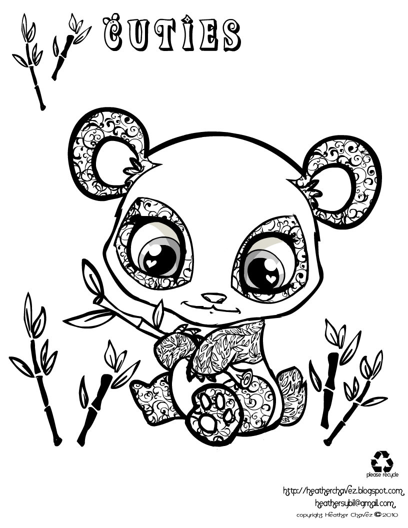 Coloring page: Panda (Animals) #12441 - Free Printable Coloring Pages