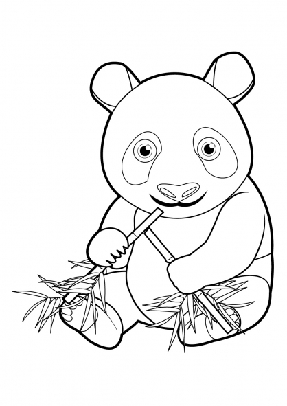 Coloring page: Panda (Animals) #12442 - Free Printable Coloring Pages