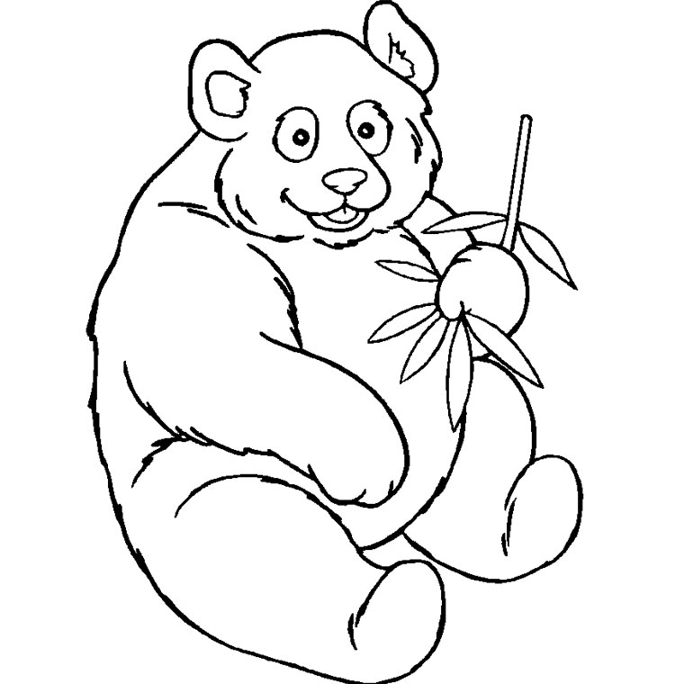 Coloring page: Panda (Animals) #12444 - Free Printable Coloring Pages