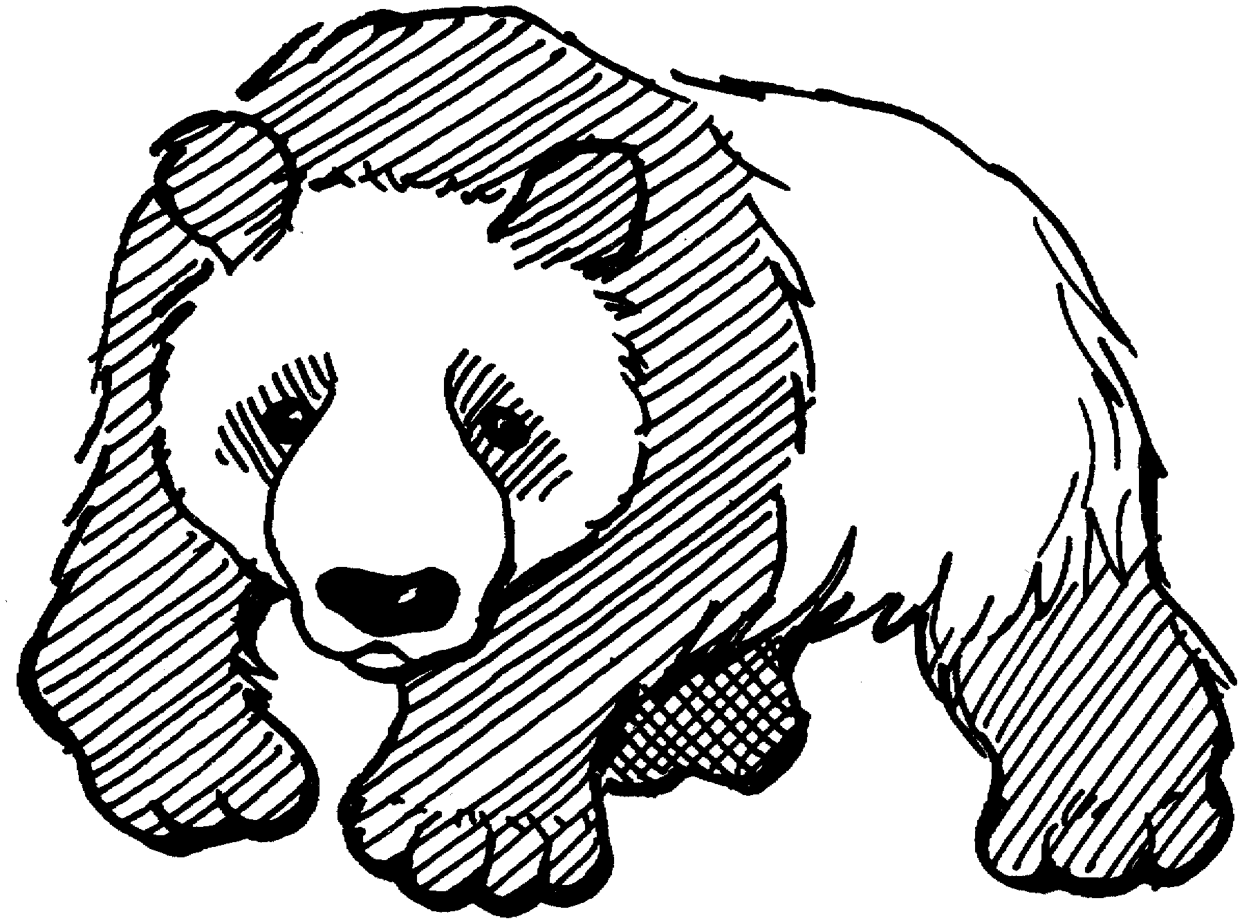 Coloring page: Panda (Animals) #12462 - Free Printable Coloring Pages