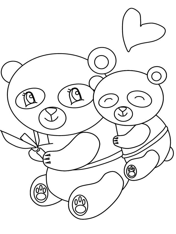 Coloring page: Panda (Animals) #12520 - Free Printable Coloring Pages
