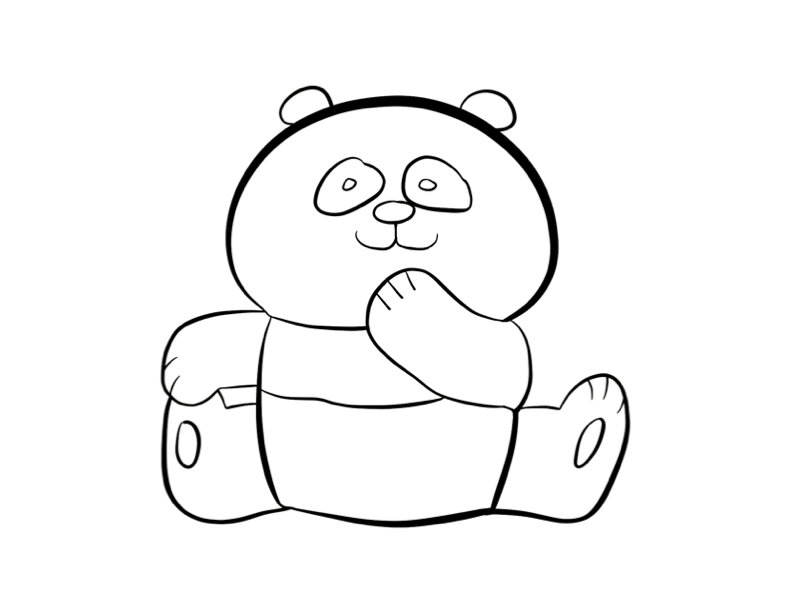 Coloring page: Panda (Animals) #12588 - Free Printable Coloring Pages