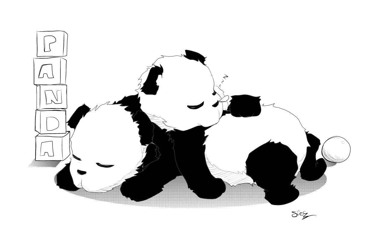 Coloring page: Panda (Animals) #12612 - Free Printable Coloring Pages