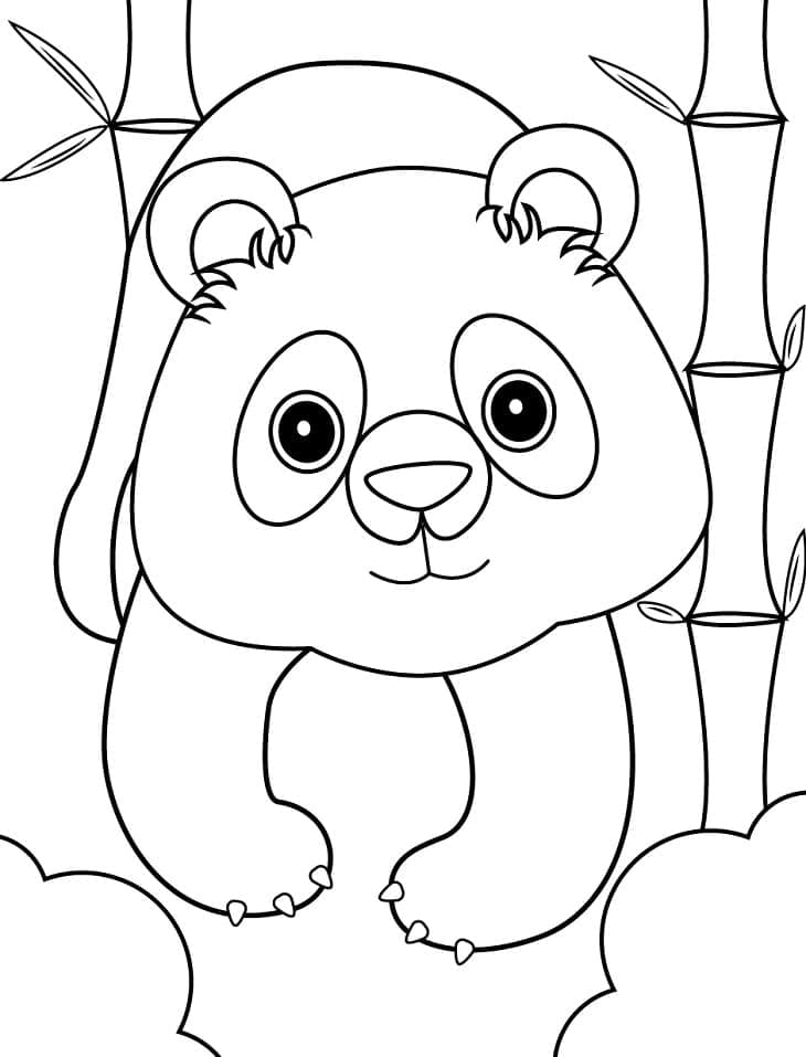Free printable Panda coloring page #175204 from Animals collection