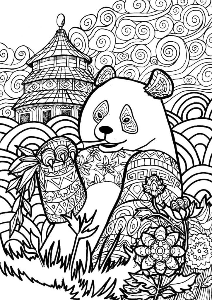 Free printable Panda coloring page #175217 from Animals collection