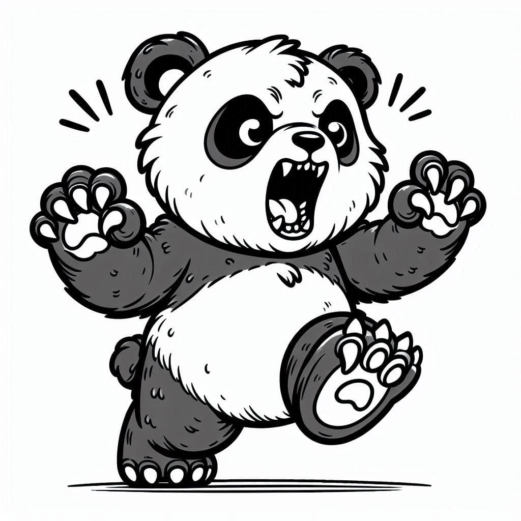 Free printable Panda coloring page #216915 from Animals collection