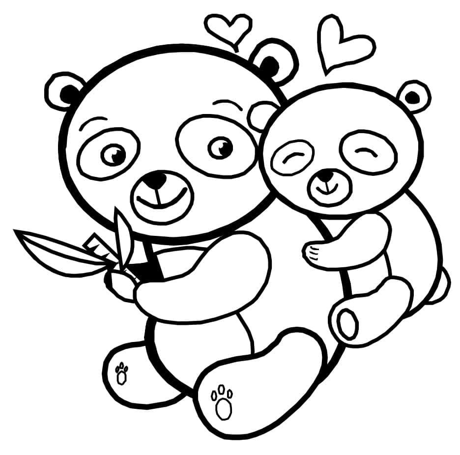 Free printable Panda coloring page #216916 from Animals collection