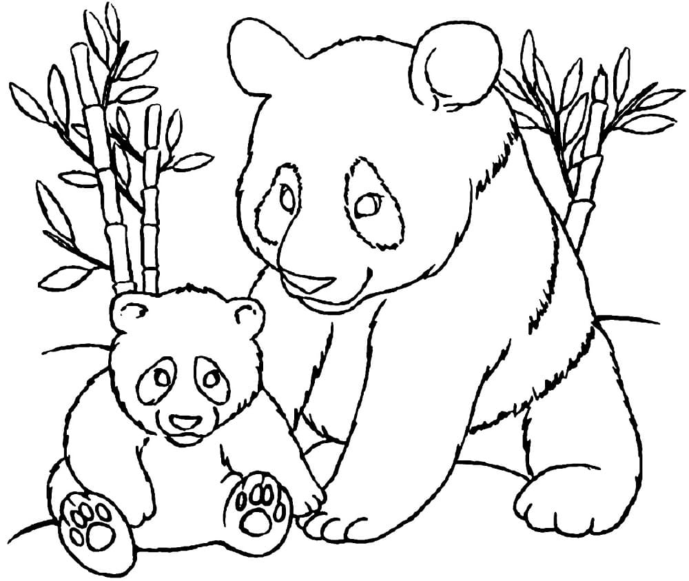 Free printable Panda coloring page #216926 from Animals collection