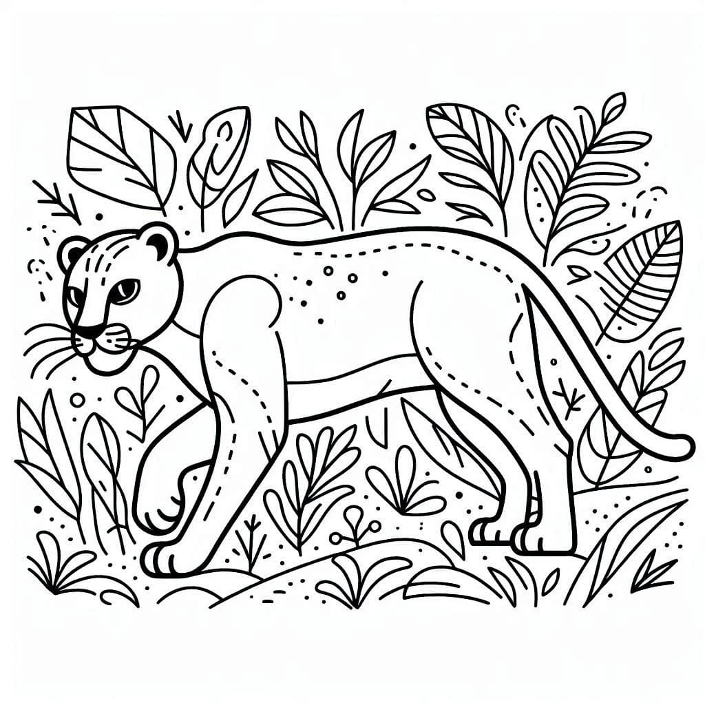 Free printable Panther coloring page #214424 from Animals collection