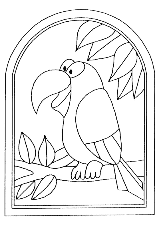 Coloring page: Parrot (Animals) #16067 - Free Printable Coloring Pages