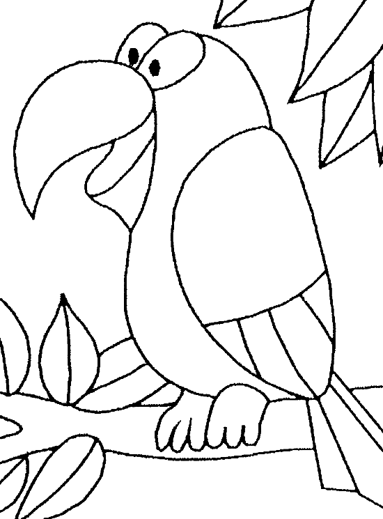Coloring page: Parrot (Animals) #16079 - Free Printable Coloring Pages