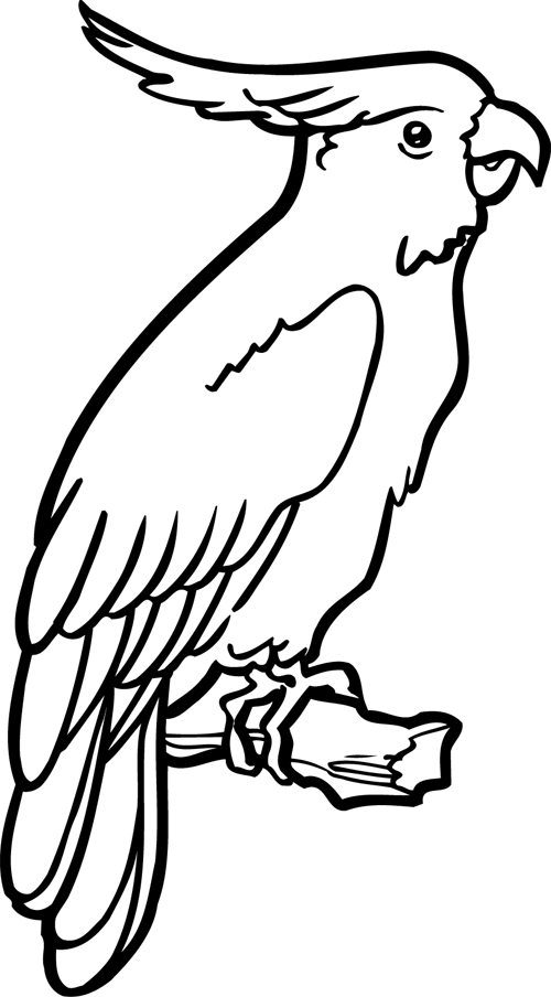 Coloring page: Parrot (Animals) #16081 - Free Printable Coloring Pages