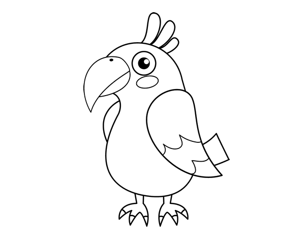 Coloring page: Parrot (Animals) #16098 - Free Printable Coloring Pages