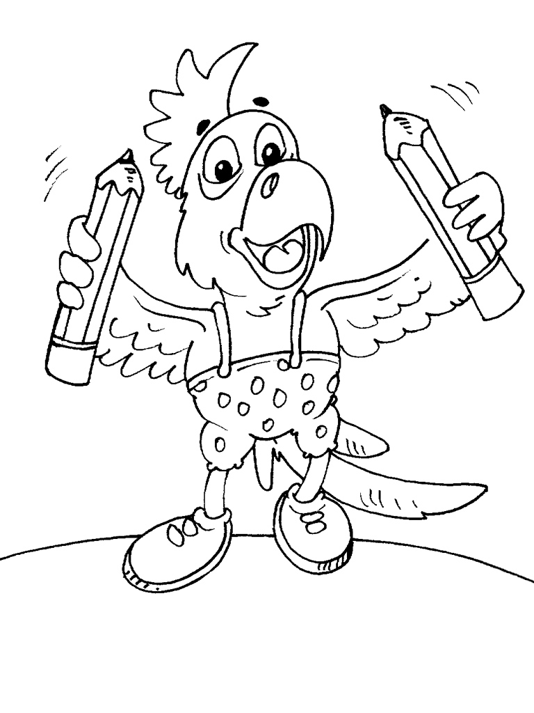 Coloring page: Parrot (Animals) #16101 - Free Printable Coloring Pages