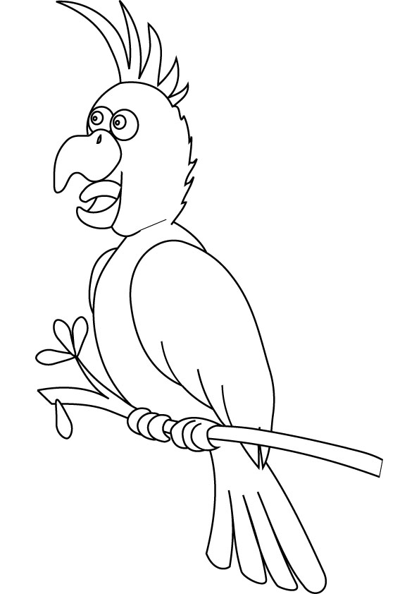 Coloring page: Parrot (Animals) #16108 - Free Printable Coloring Pages