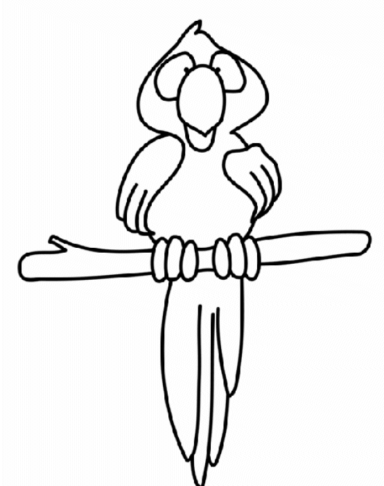 Coloring page: Parrot (Animals) #16115 - Free Printable Coloring Pages