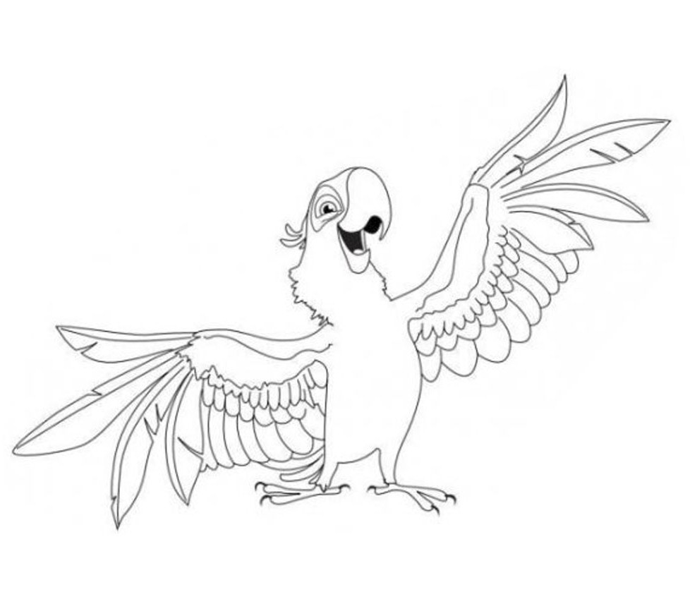 Coloring page: Parrot (Animals) #16119 - Free Printable Coloring Pages