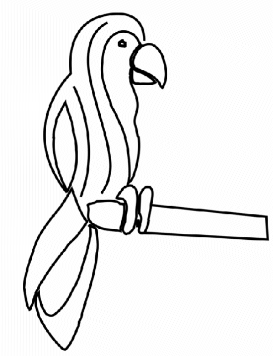 Coloring page: Parrot (Animals) #16152 - Free Printable Coloring Pages