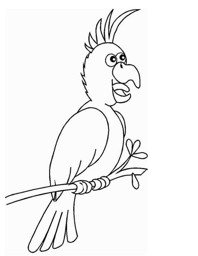 Coloring page: Parrot (Animals) #16207 - Free Printable Coloring Pages