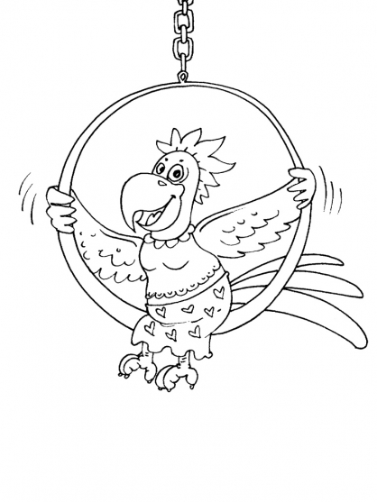 Coloring page: Parrot (Animals) #16220 - Free Printable Coloring Pages