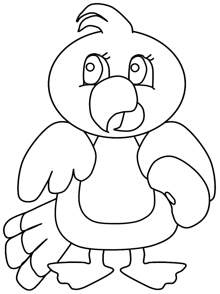 Coloring page: Parrot (Animals) #16236 - Free Printable Coloring Pages