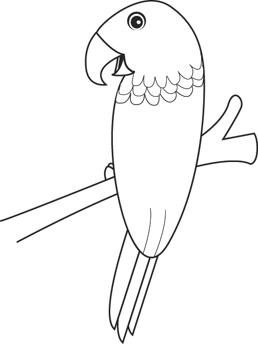 Coloring page: Parrot (Animals) #16239 - Free Printable Coloring Pages