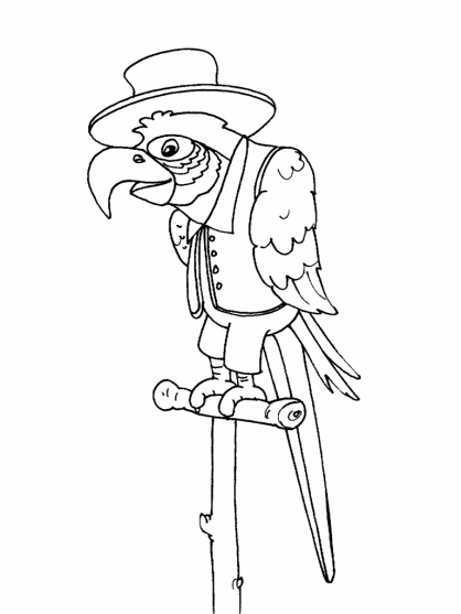 Coloring page: Parrot (Animals) #16248 - Free Printable Coloring Pages