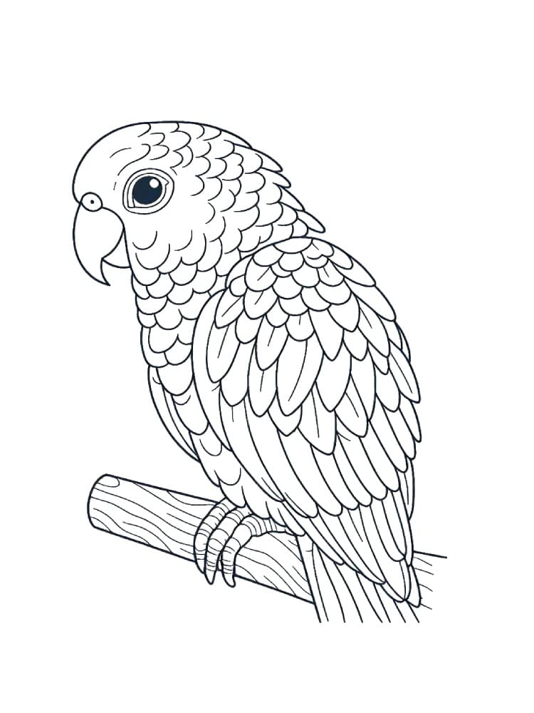 Free printable Parrot coloring page #217790 from Animals collection