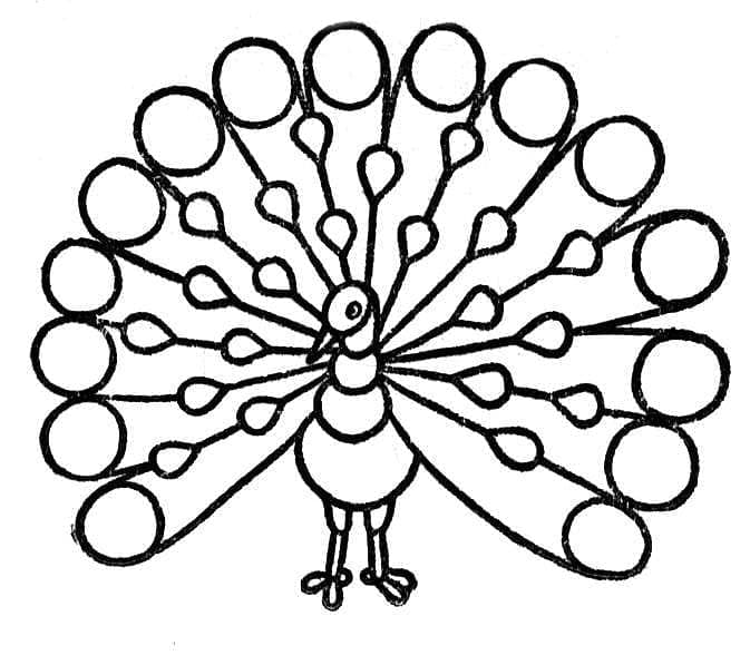 Free printable Peacock coloring page #197605 from Animals collection