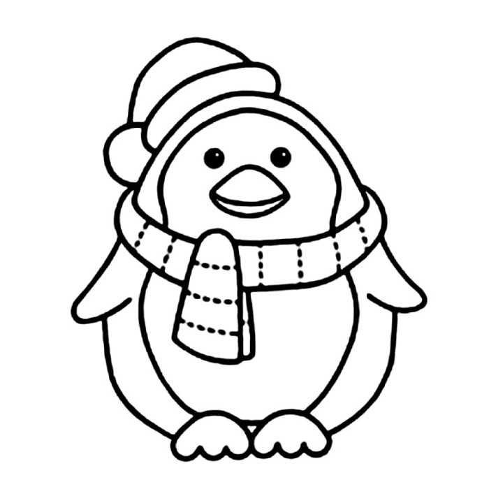 coloring pages of penguins