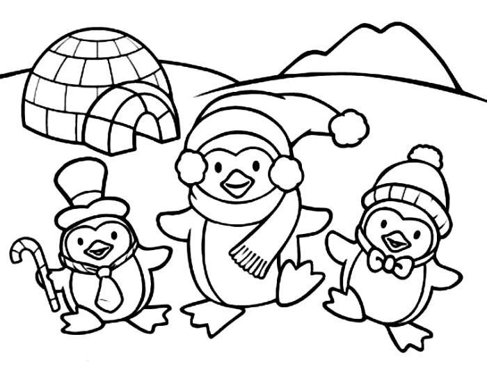 Penguin 16894 Animals Printable Coloring Pages