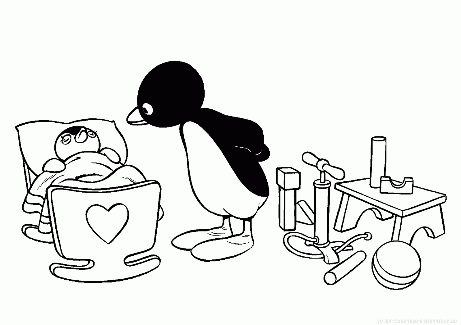 Coloring page: Penguin (Animals) #16937 - Free Printable Coloring Pages
