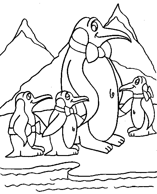 Coloring page: Penguin (Animals) #16958 - Free Printable Coloring Pages