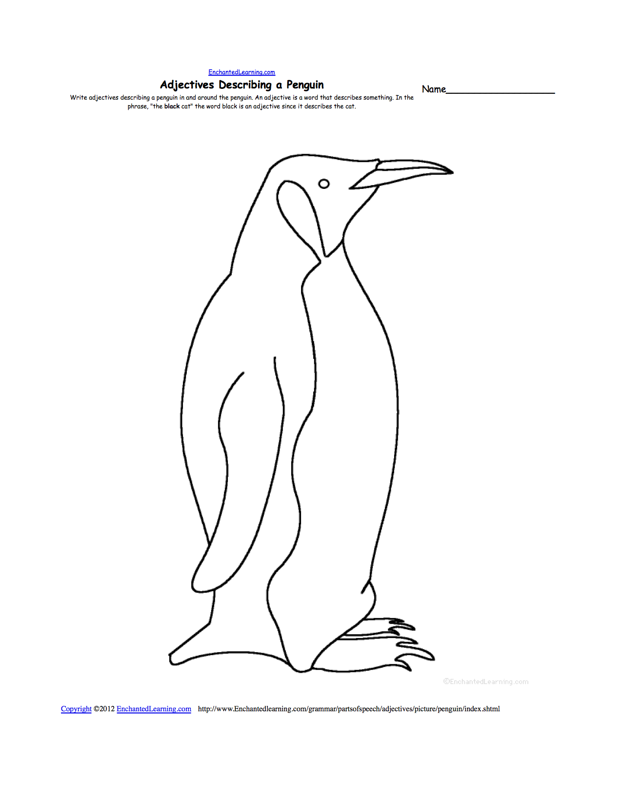 Coloring page: Penguin (Animals) #16988 - Free Printable Coloring Pages