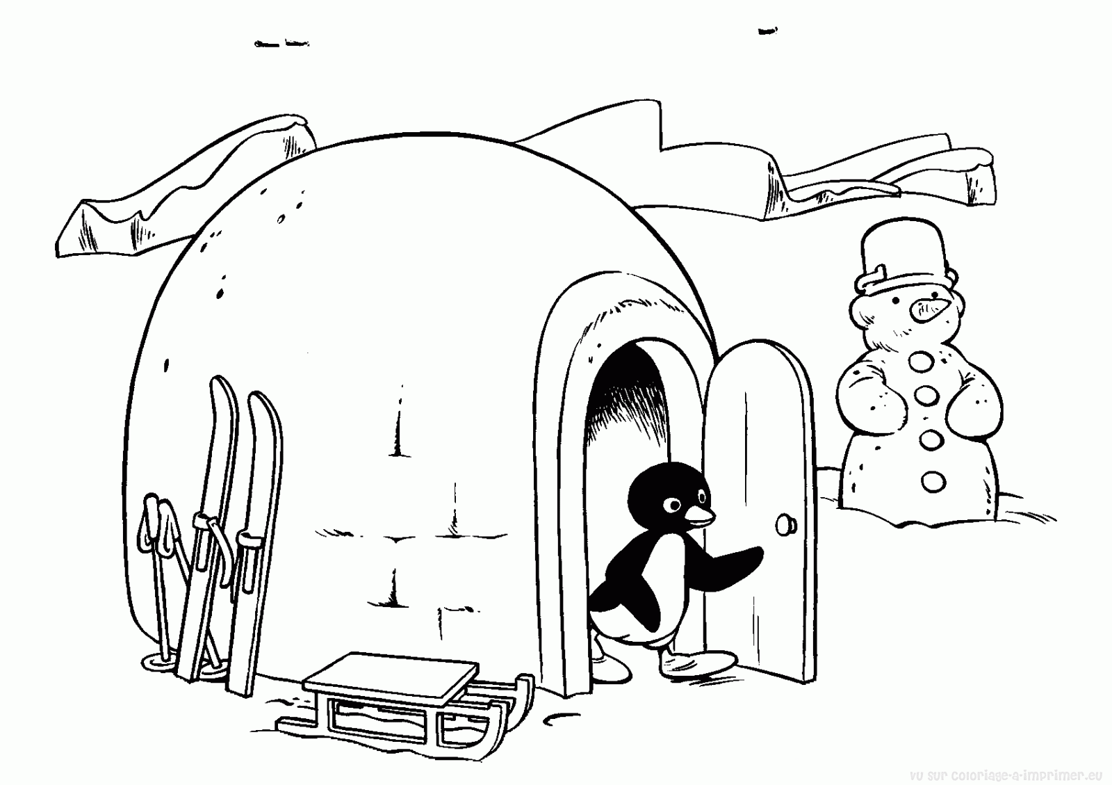 Coloring page: Penguin (Animals) #16990 - Free Printable Coloring Pages